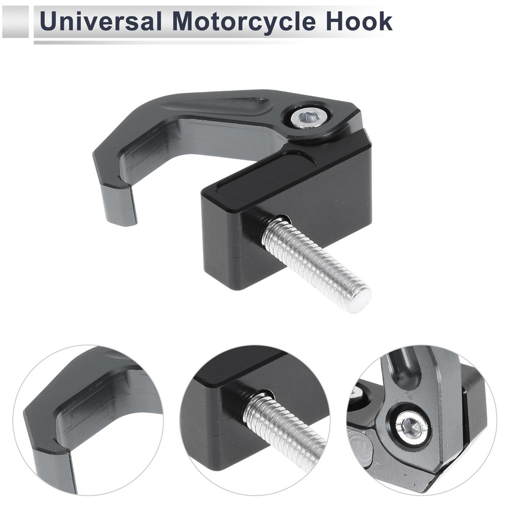 Motorcycle hanging hook 1 set 42mm black titanium color