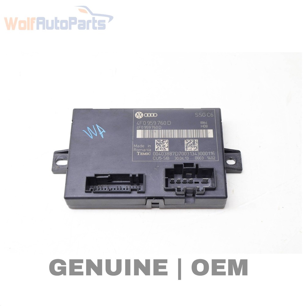 2010-2015 AUDI Q7 - Front LEFT SEAT Memory Control Module 4F0959760D