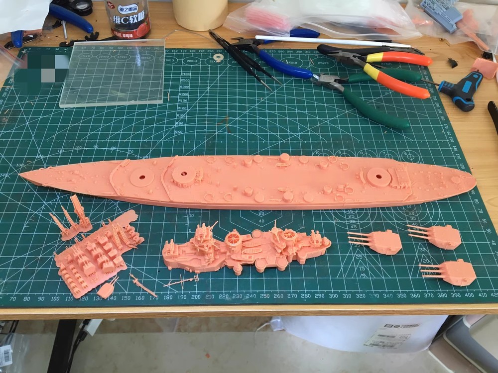 3D Printed 1/700 Soviet Union class Battleship Unpainted Model Kit NEW