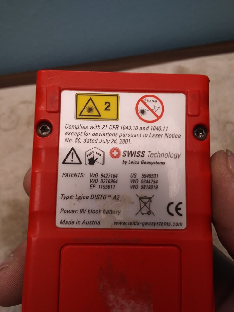 Leica Disto a2 Laser Distance Meter