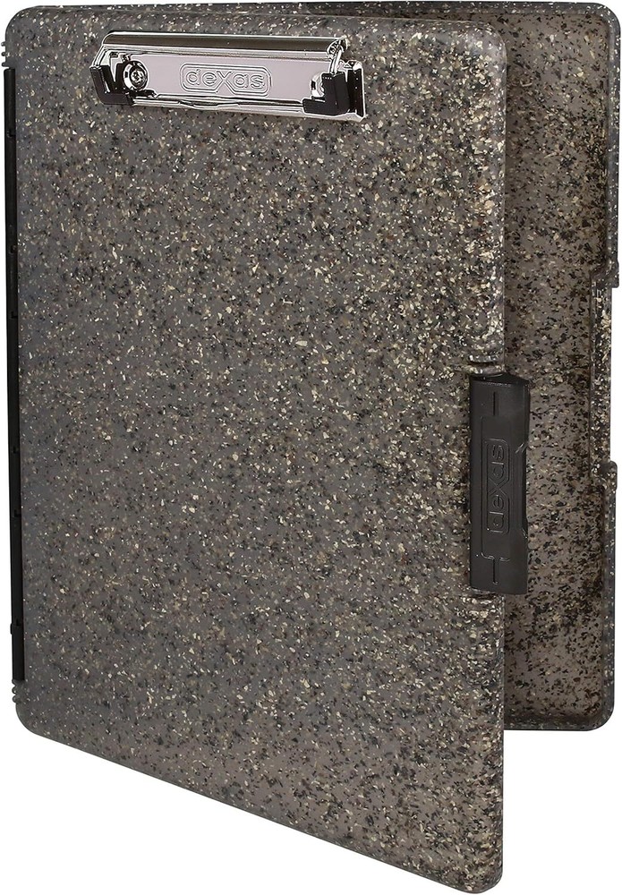 Dexas Slimcase 2 Storage Clipboard with Side Opening Heavy Granite 3517-55