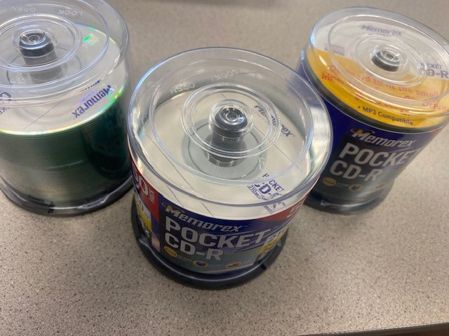 Three Memorex 3” Pocket CD-R Blank Discs 50 Pack ~ 100+ Discs Total