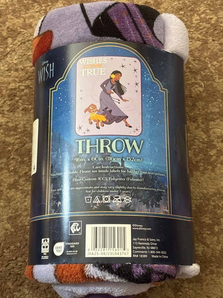 Disney Wishes Come True Super Soft Throw 46 x 60