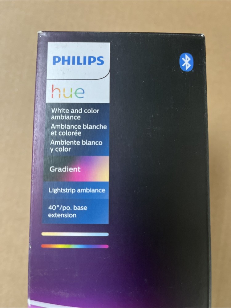 Philips Hue 3.3 ft. LED Smart Gradient Color Changing Strip Light Extension