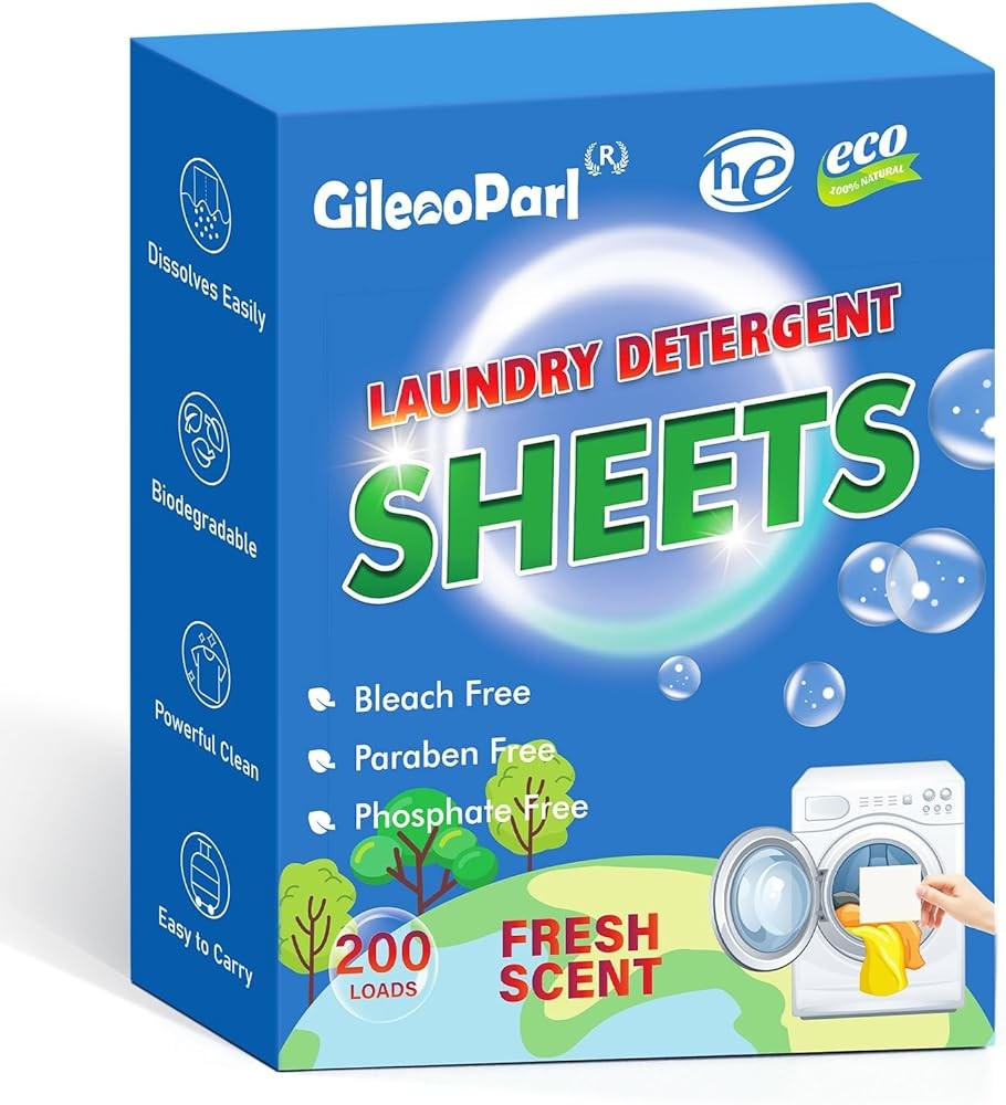 200-loads Eco Laundry Deternt Sheets - Fresh Scent - for