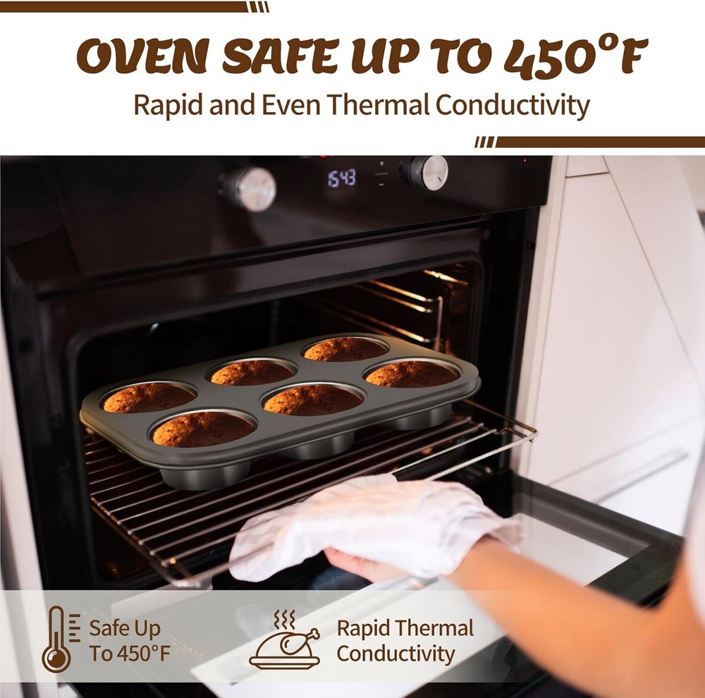 Baking Pan Set, Nonstick Bakeware Set, Carbon Steel Baking Set