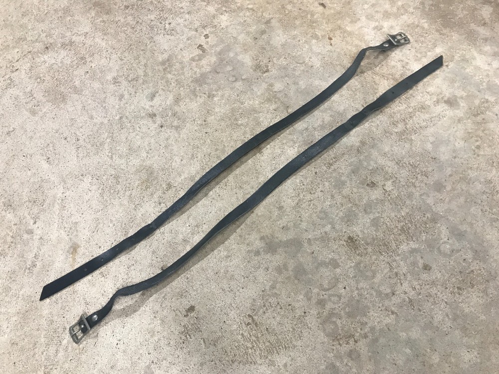 Motorcycle Black Genuine Leather Fork / Sissy Bar Bag