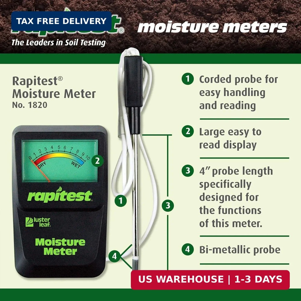 Luster Leaf 1820 Rapitest Soil Moisture Meter