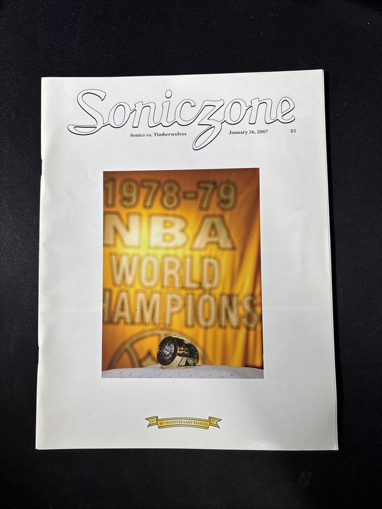 NBA Program - Seattle SuperSonics vs Minnesota Timberwolves - January 26, 2007