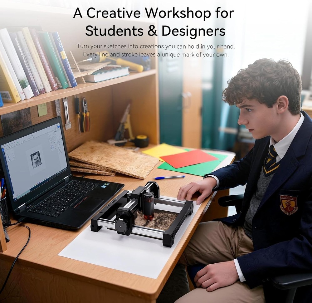 Used ATOMSTACK Swift 3W Laser Engraver Mini 100% Pre-assembled Beginner Cutter