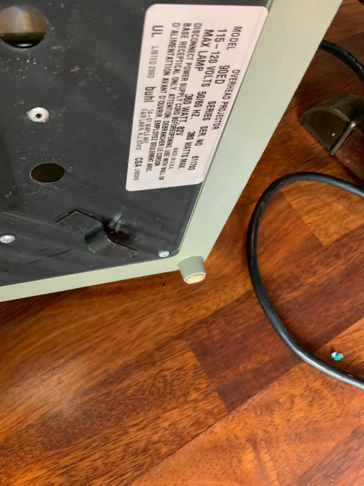 Vintage BUHL Overhead Projector Model 90 ED with Bulb TESTED