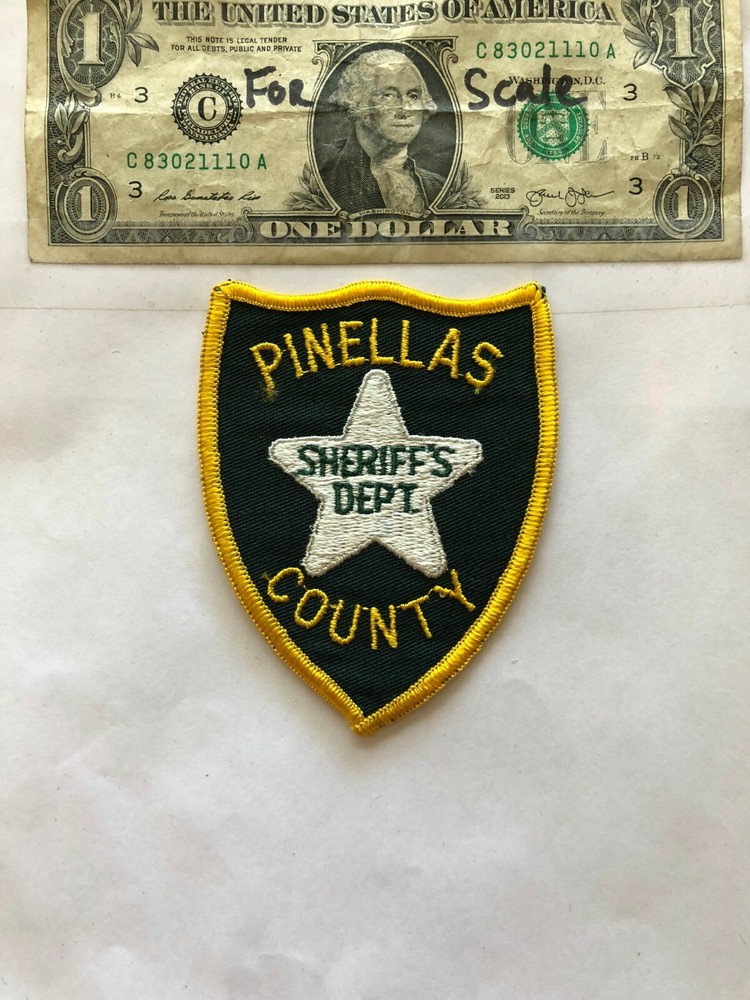 Pinellas County Florida Police Sheriff's Dept. Patch un-sewn Patch Mint shape