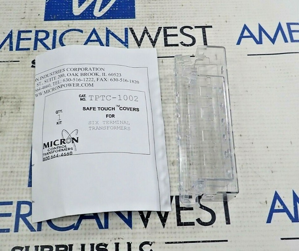 MICRON TPTC-1002 SAFE TOUCH COVERS FOR 6 TERMINAL TRANSFORMERS