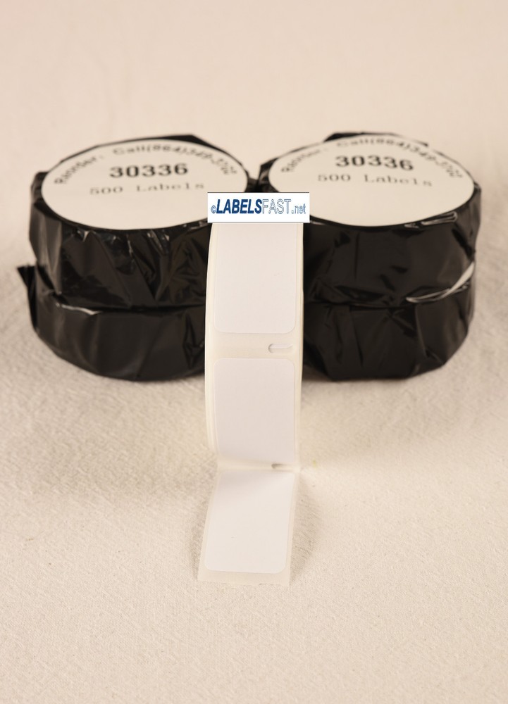 15 Rolls - 30336 White Dymo Compatible Multipurpose 500 Labels/Roll