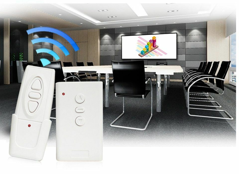 Motorised Projector Screen REMOTE Control RF Curtain Blind + WIRELESS TRIGGER