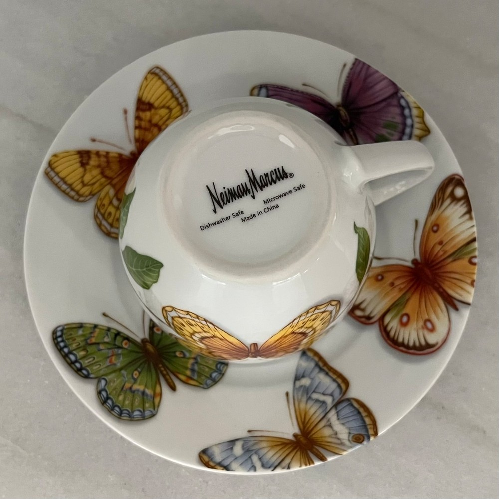 Neiman Marcus Butterfly Cup and Saucer Replacement - Discontinued Set