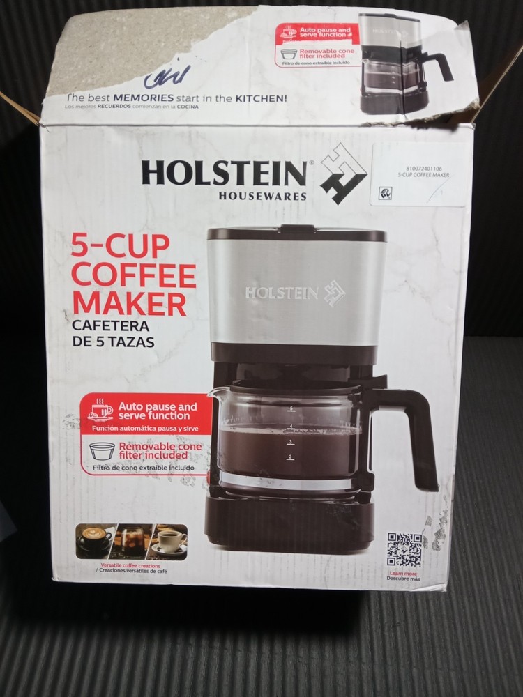 Holstein 5-Cup Coffee Maker Model: HH-09101062