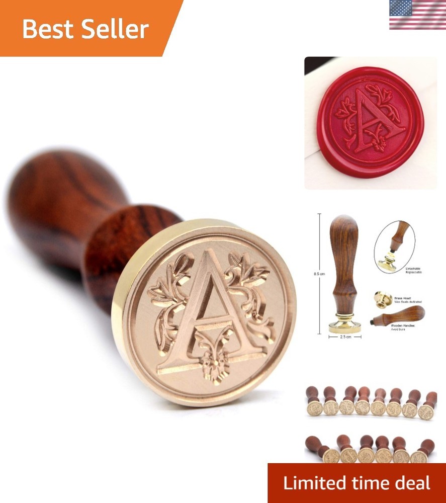 Compact Letter A Wax Seal Stamp for Elegant Invitations – Beautiful Sealing Tool