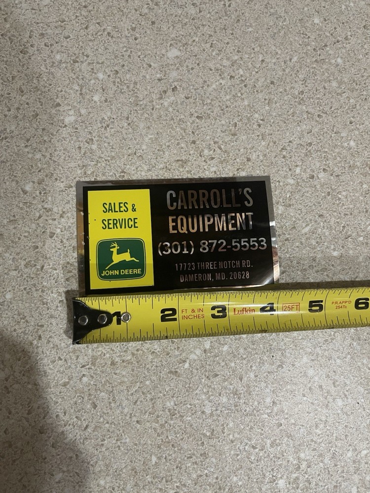 John Deere Dealership Decal