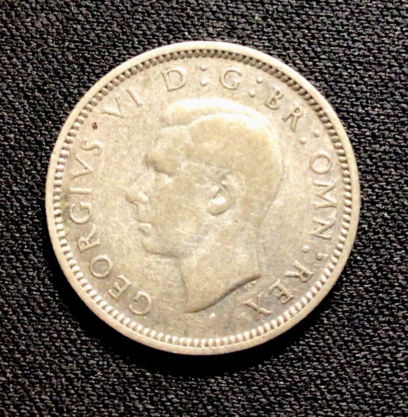 1938 British Silver 6 Pence! ENN Coins