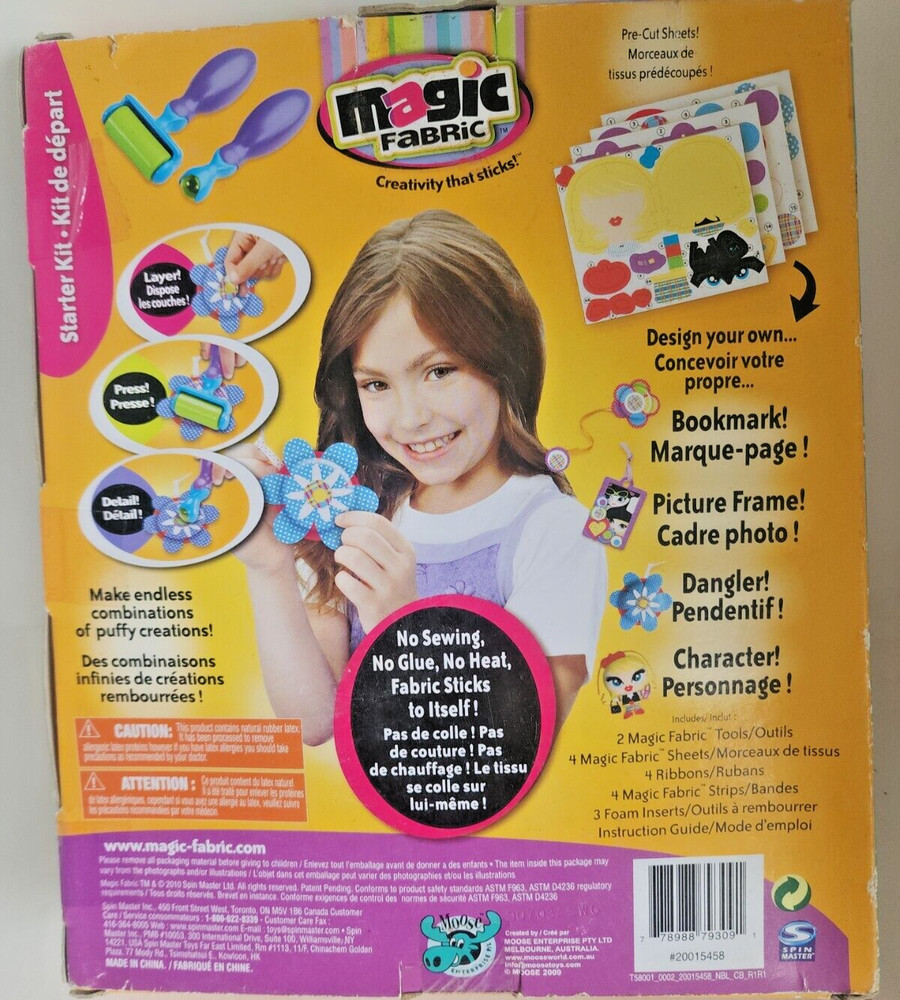 Magic Fabric Creativity That Sticks Activity Set Spin Master 6+ YEARS (T16)