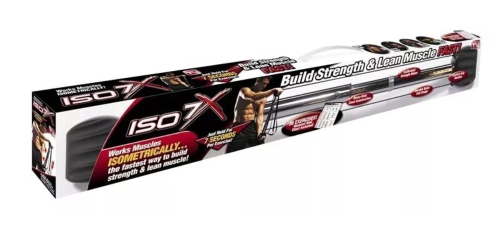 Ontel ISO 7X Isometric Workout Bar - Silver