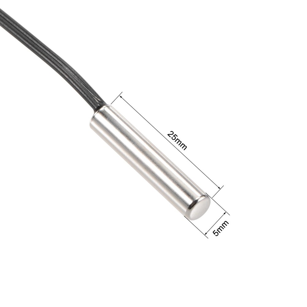5pcs 20K Temperature Sensor Probe, NTC Thermal Sensor Probe 200mm