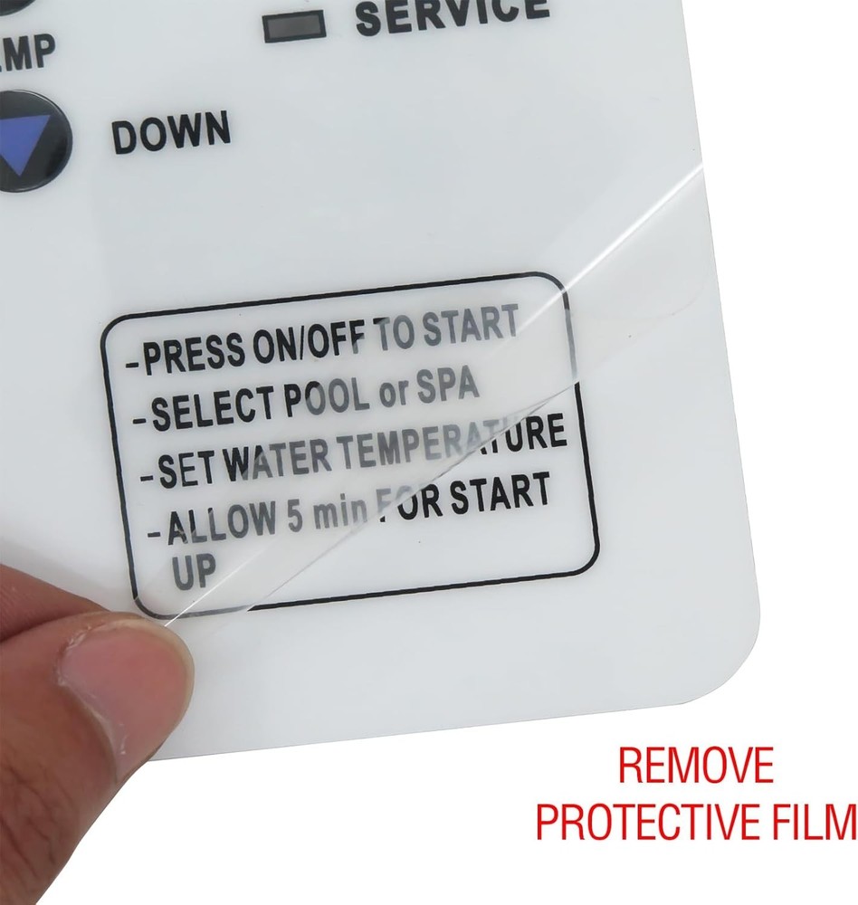 Heat Pump Keypad Switch Membrane Coverage for Pentair Pool 472734 473425 473693