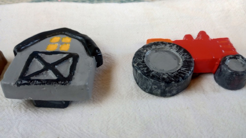 Barn Magnet Handmade Clay