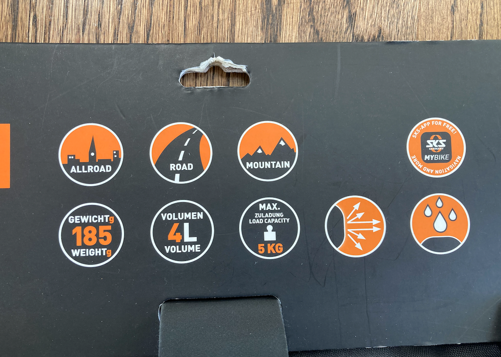 SKS Germany Explorer Exp. Frame Bag, 4L, Black