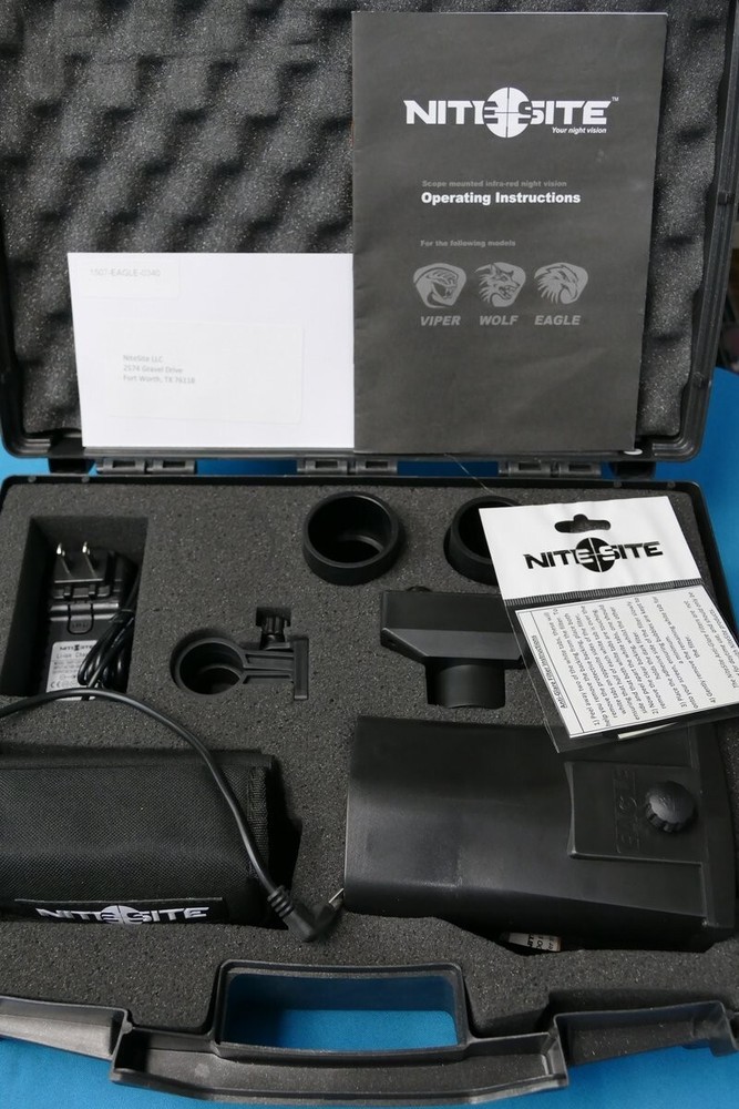 NiteSite Wolf 330 Yards Identification Range Scope Mounted Night Vision System f