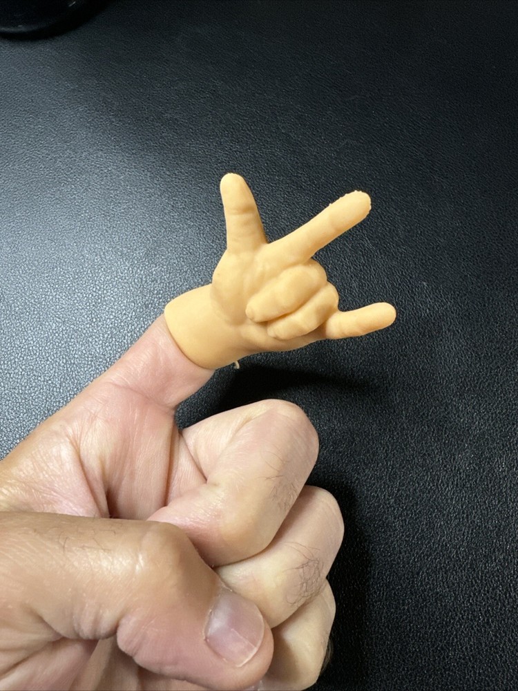 Tiny ‘Rock & Roll” Hands Finger Puppet (Left Hand)