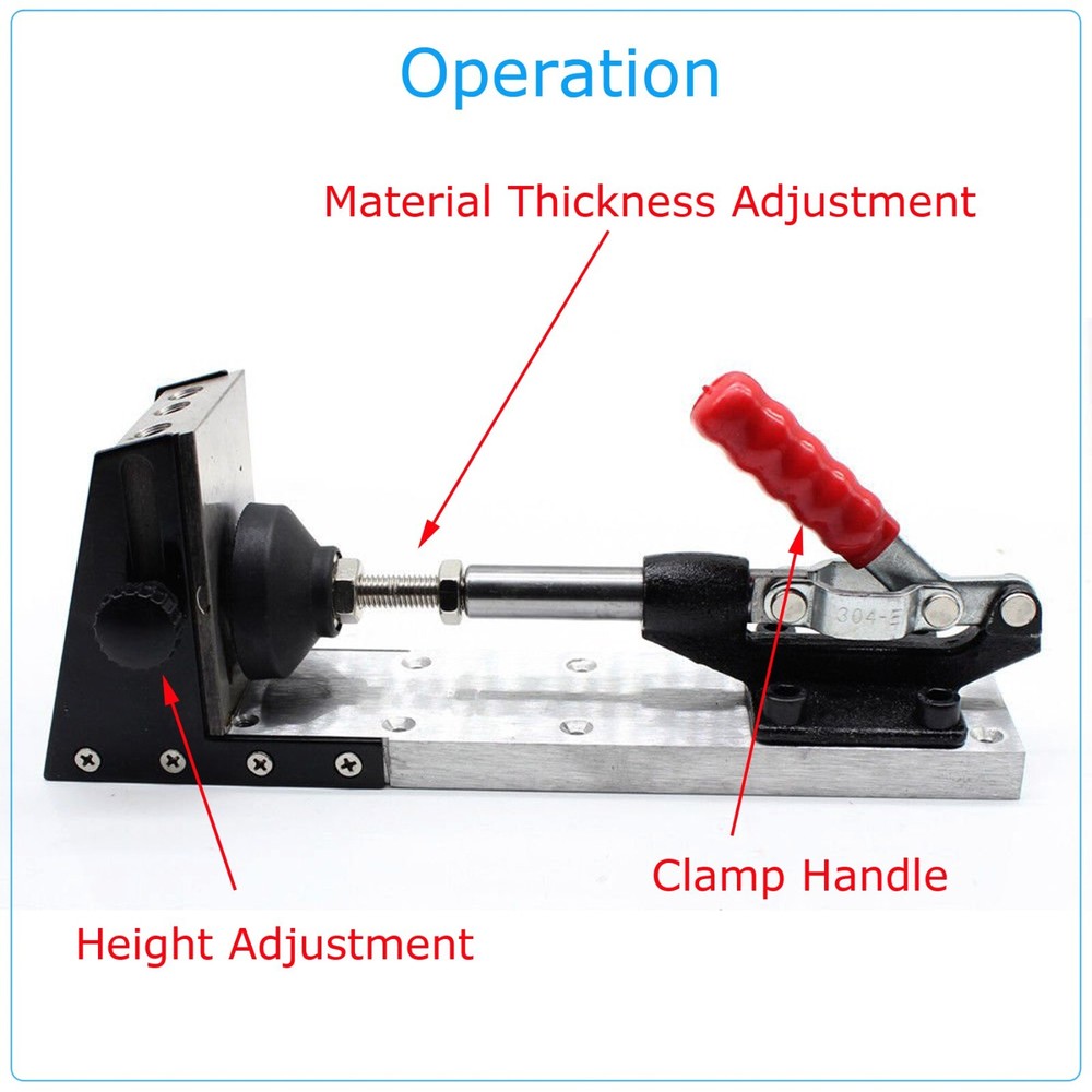 Pocket Hole Drill Jig Joinery System Woodworking Quick Drilling Hardware Tool