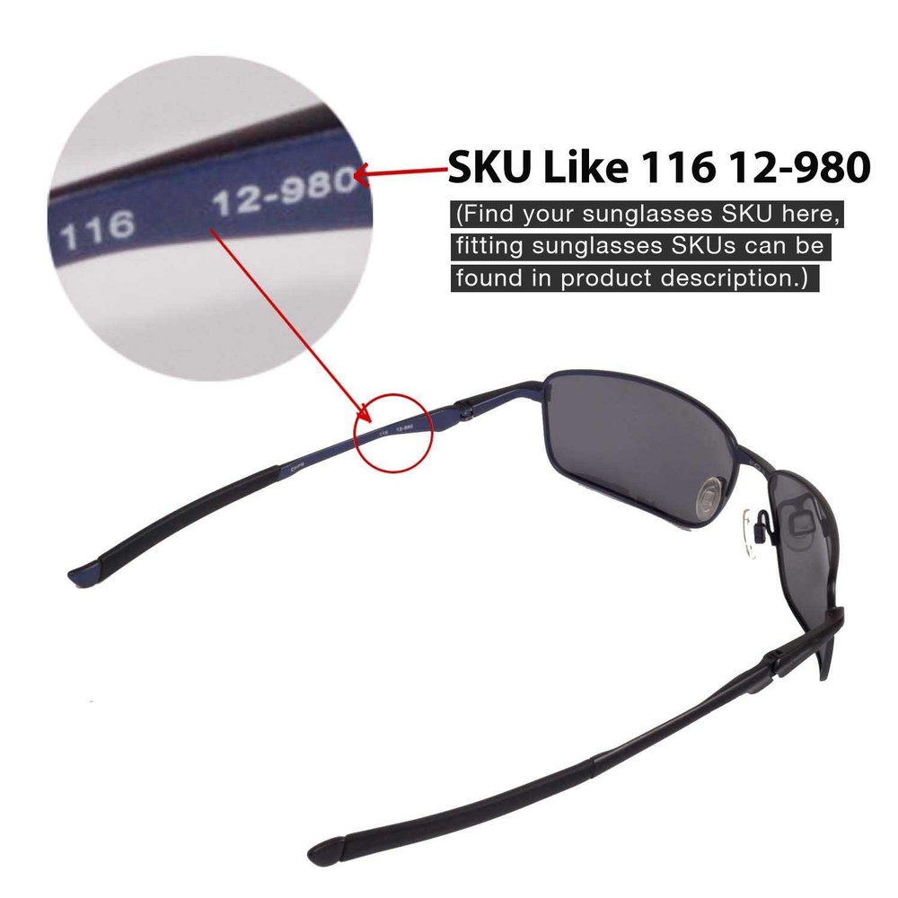 Walleva Titanium Polarized Replacement Lenses For Oakley Splinter Sunglasses
