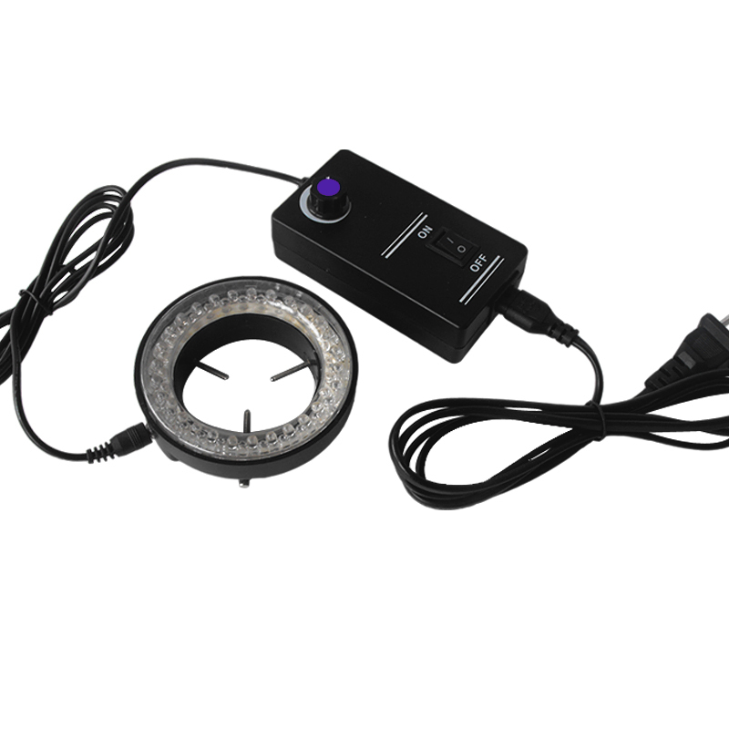 Purple UV Light Microscope Light LED Ring Lamp 60mm Inner Diameter US