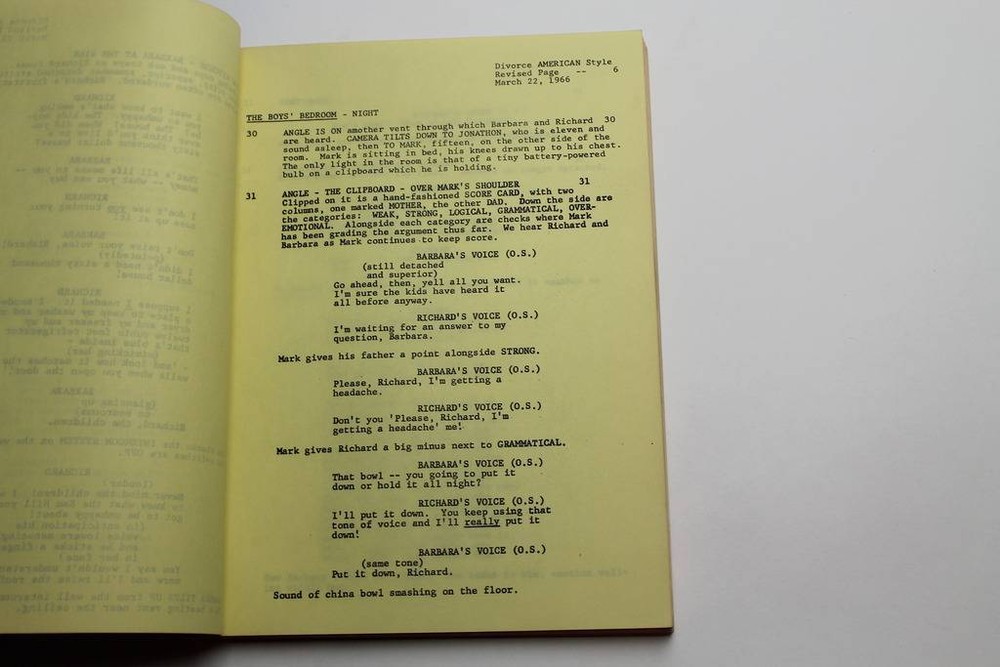 DIVORCE AMERICAN STYLE / Norman Lear 1966 Screenplay, Dick Van Dyke
