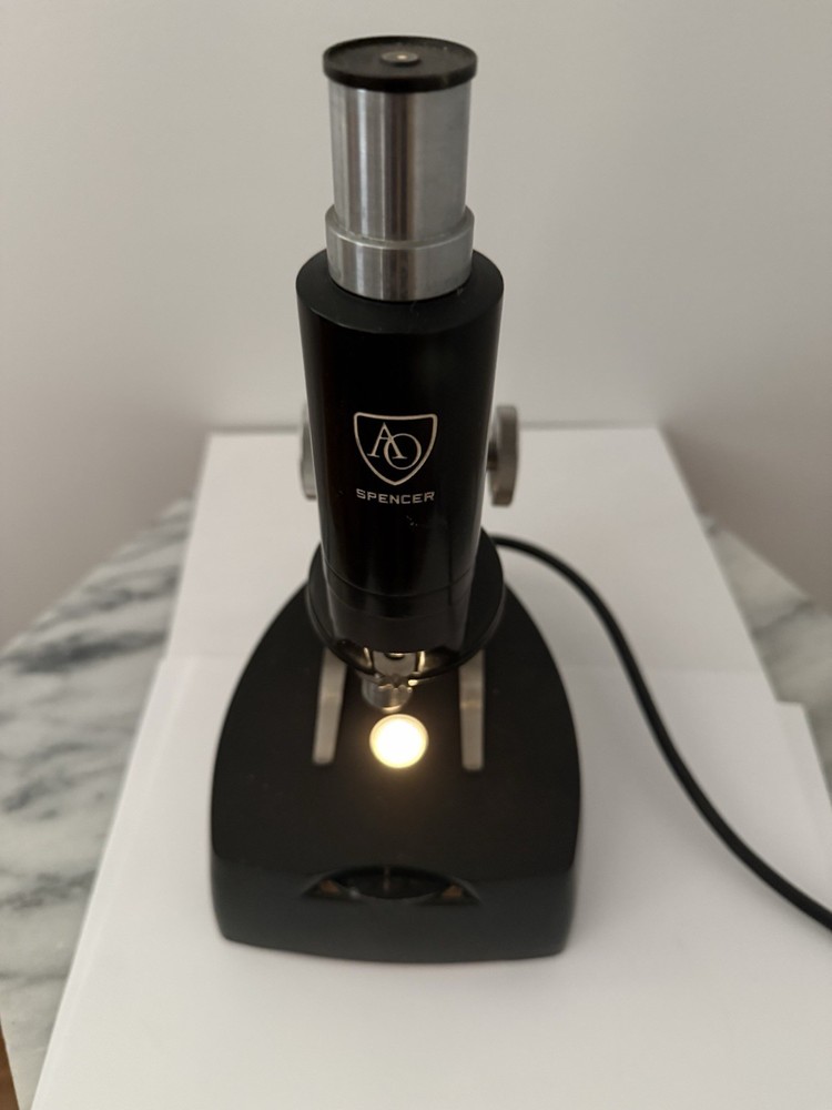 Spencer Scholar Microsope With Wood Case