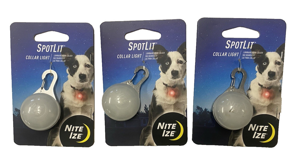 Nite Ize SpotLit LED Collar Light Red (3pk)