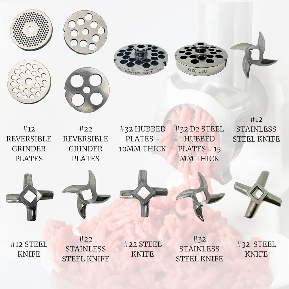 #22 Meat Grinder Plate. (#22 Reversible 3/8")