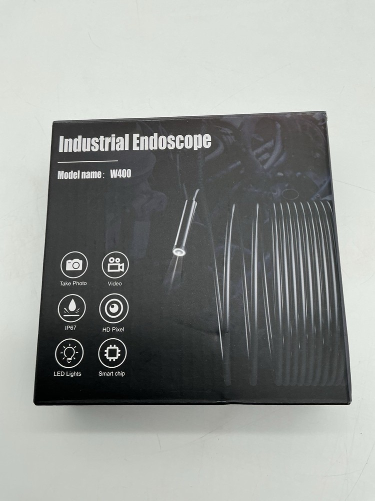 Endoscope Camera with Lights, 7.9mm Camera Diameter, 2MP Resolution (open Box).