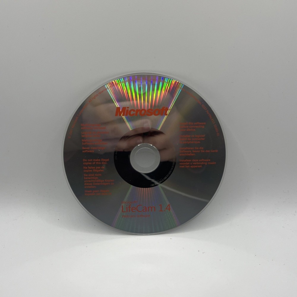 Microsoft LifeCam 1.4 Webcam Installation Software CD-ROM Not Tested