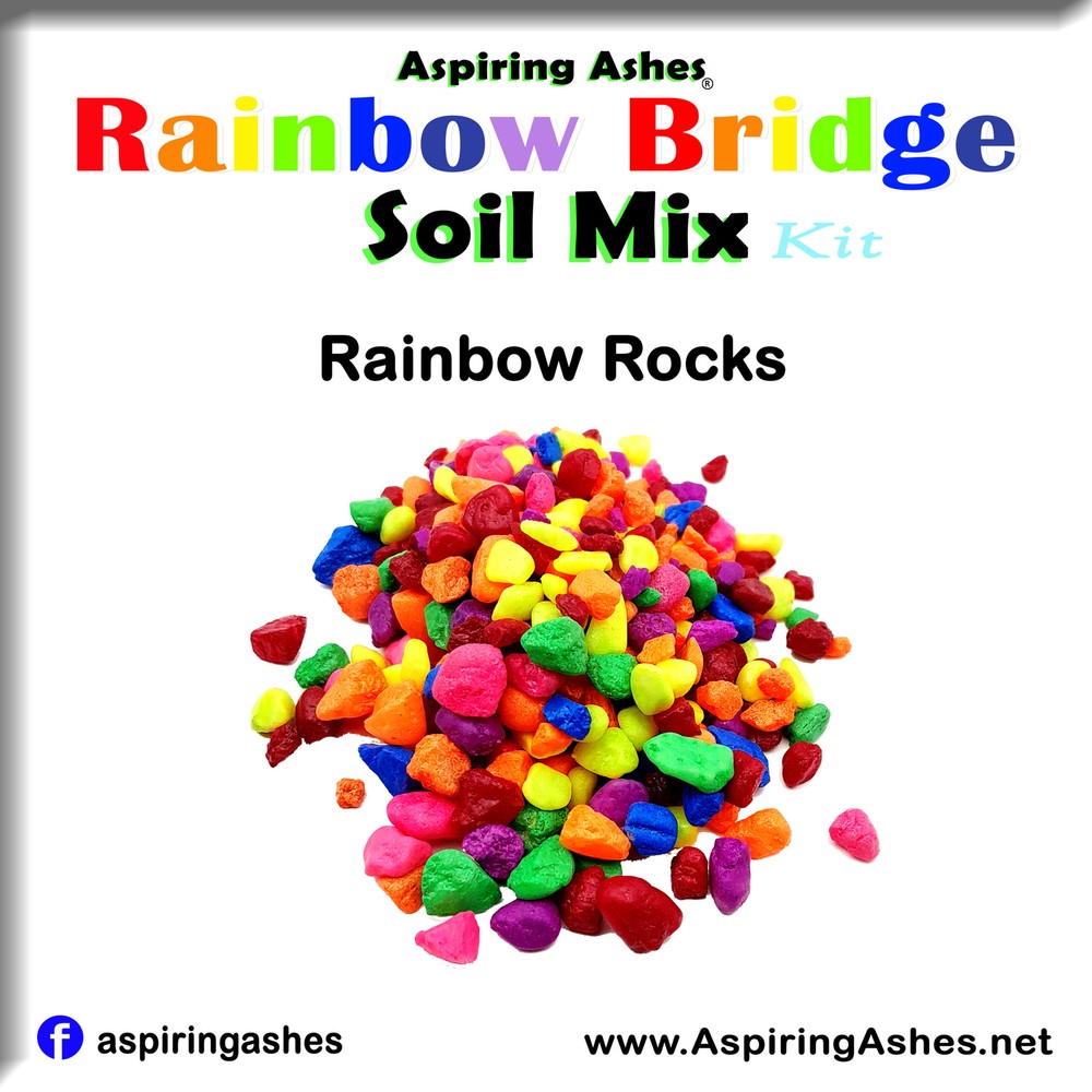 Rainbow Bridge Soil Mix Kit : Pet Memorial Kit - EXTRA SMALL
