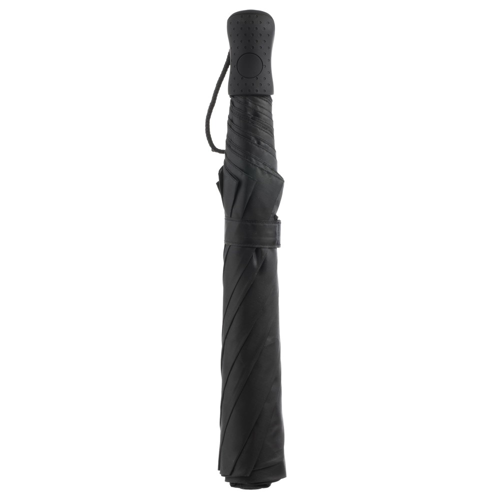 Totes Recycled Canopy Auto Open Umbrella Black