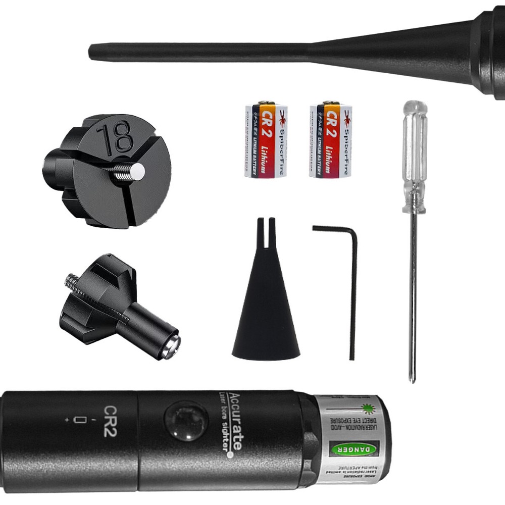 Professional Green Laser Bore Sight Kit Multiple Caliber Upgraded Bore Sighter
