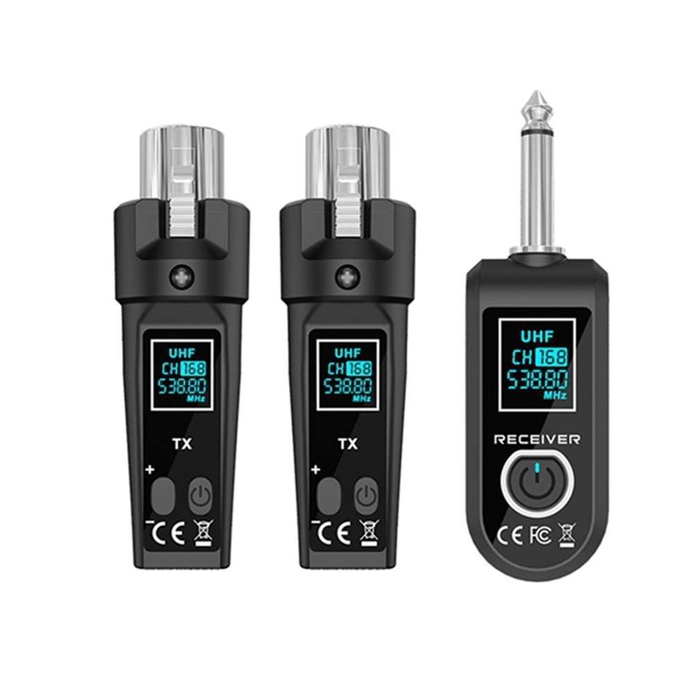 UHF Microphone  Converter System XLR Transmitter and Microphone Receiver9246