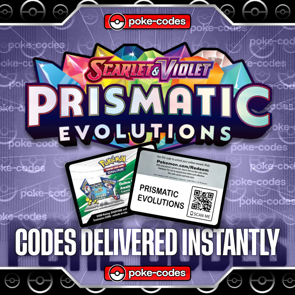 Pokemon - Prismatic Evolutions TCG Code Cards INSTANT DELIVERY