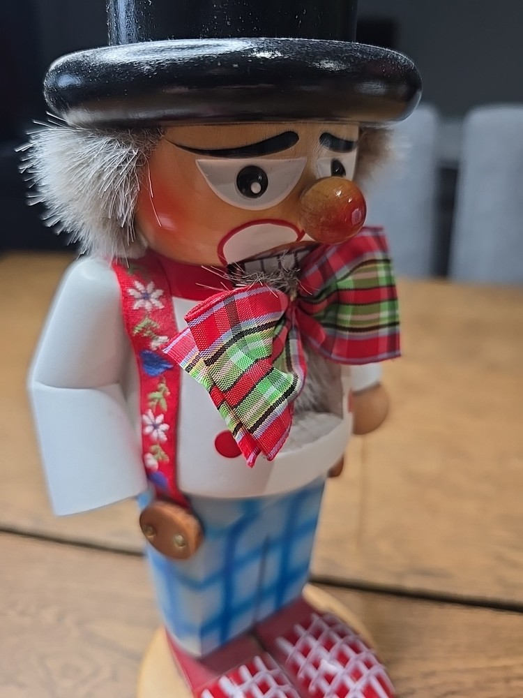 Steinbach Chubby Clown Ferdinand 11" Nutcracker Germany INCOMPLETE