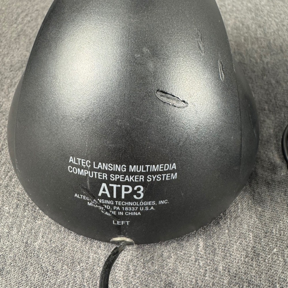 Altec Lansing ATP3 Multimedia Computer Speaker System Satellites Only Black