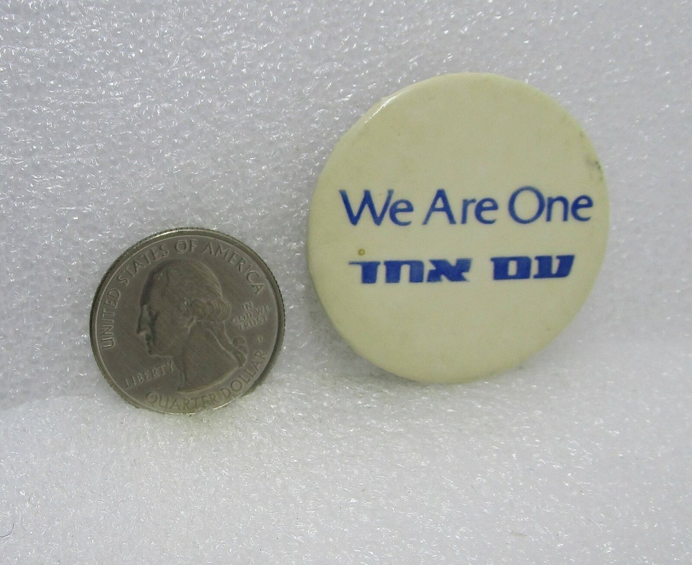 We Are One Button Pin