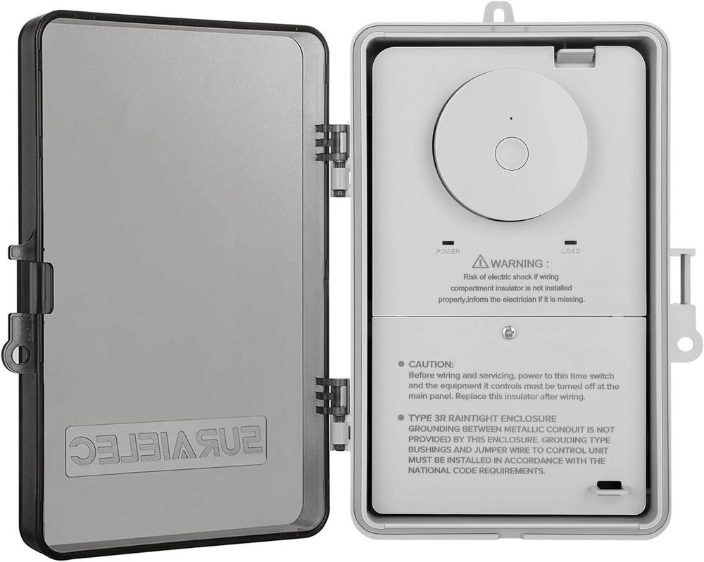 Smart WiFi Pool Timer Switch, 40 AMP – Rainproof Control for 120-277 VAC